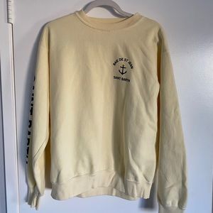 Brandy Melville Erica yellow st barths crewneck